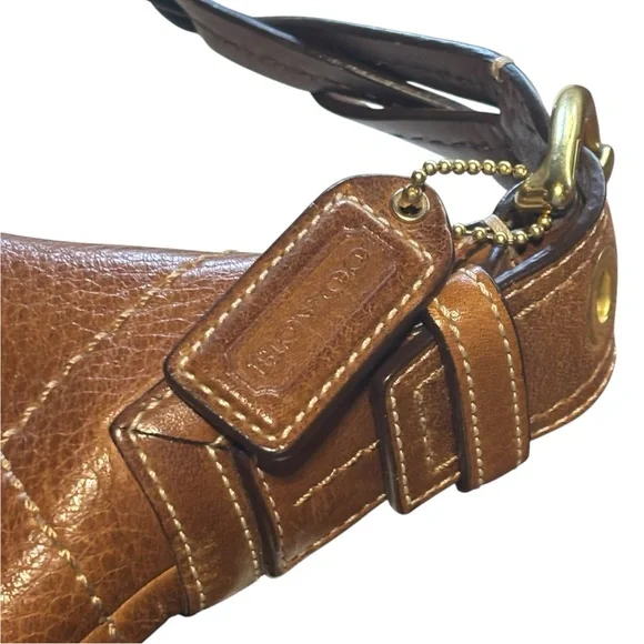 Vintage Coach Y2K Shoulder Bag Brown Leather 10042 Soho Handbag Purse - Picture 2 of 10